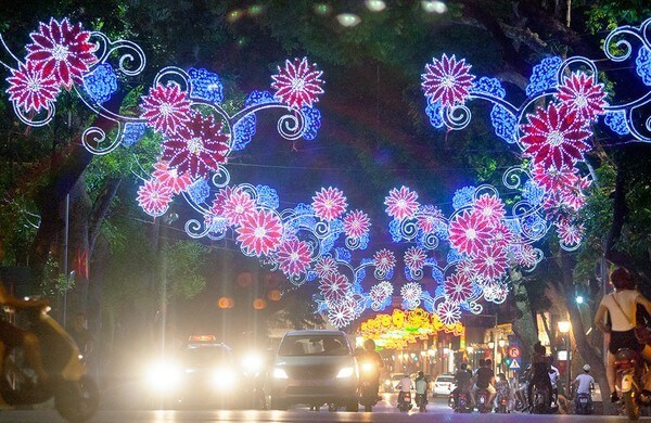 den led trang tri duong pho