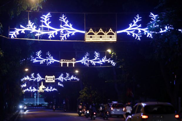 den led trang tri duong pho, mau den led trang tri duong pho