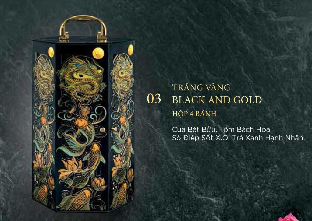 Hộp Trăng Vàng Kinh Đô BLACK & GOLD 4 bánh