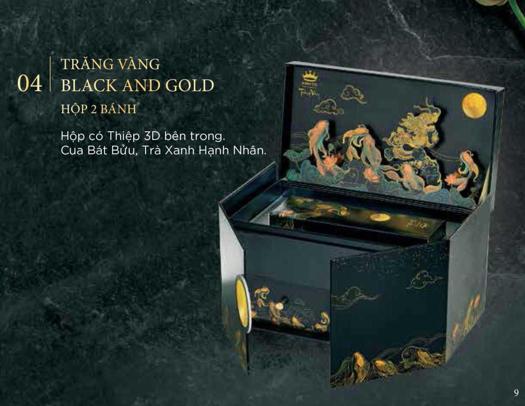 Hộp Trăng Vàng Kinh Đô BLACK and GOLD 2 bánh